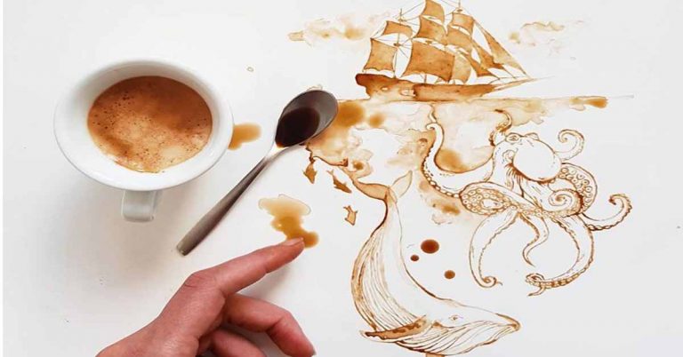 How to Stretch Your Creativity: Tips & Tricks for Painting with Coffee ...