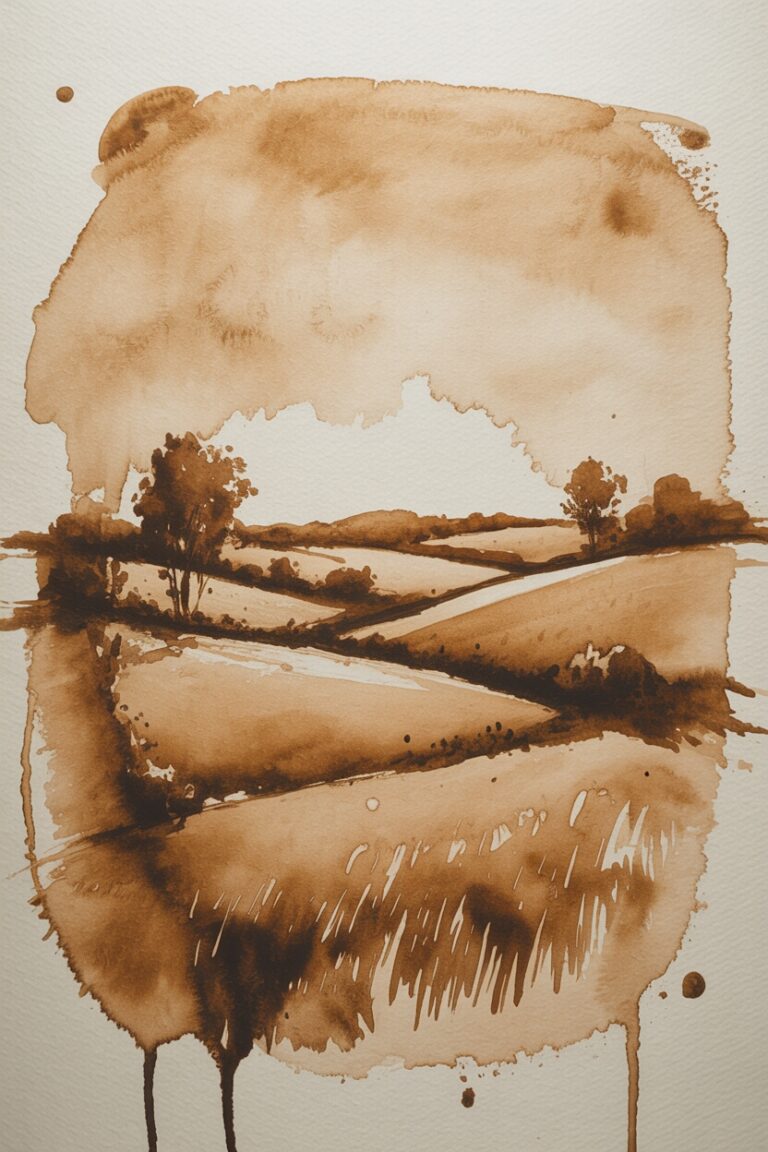 coffee painting ideas 6