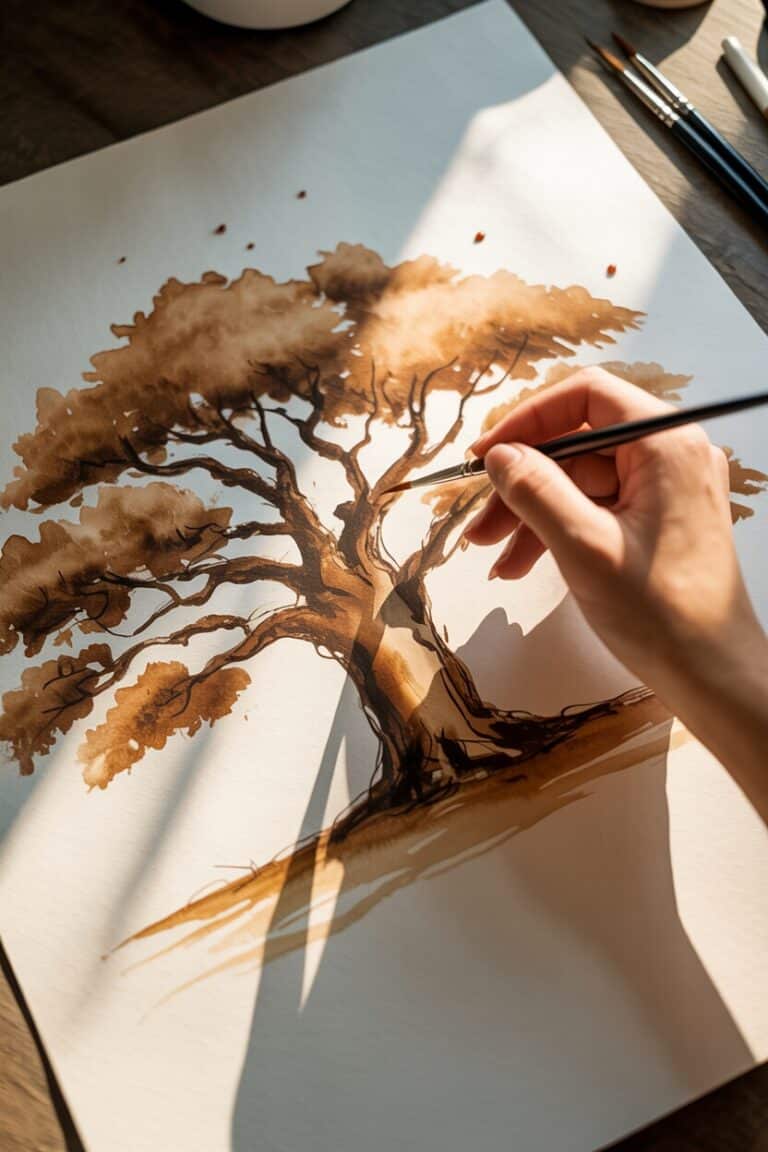 coffee painting ideas 8