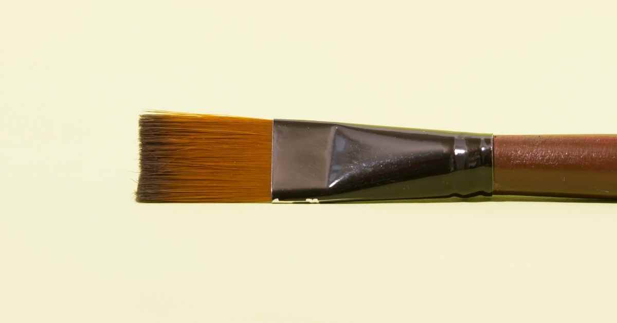 a single watercolor paintbrush