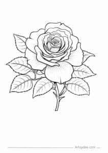 19 Free Rose Printables for Your Creative Arts &amp; Craft Projects ...
