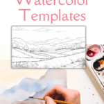 free watercolor templates