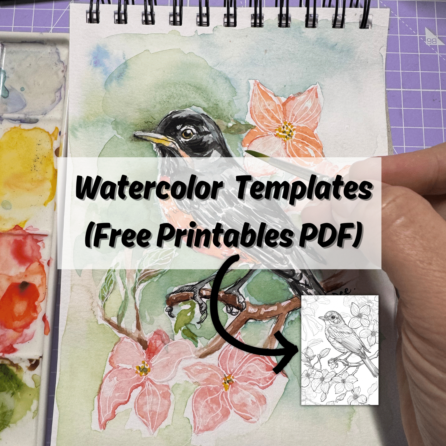 watercolor templates