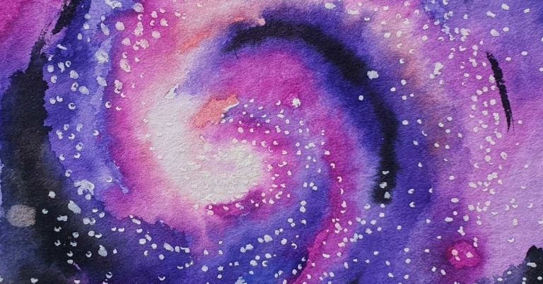 watercolor galaxy painting