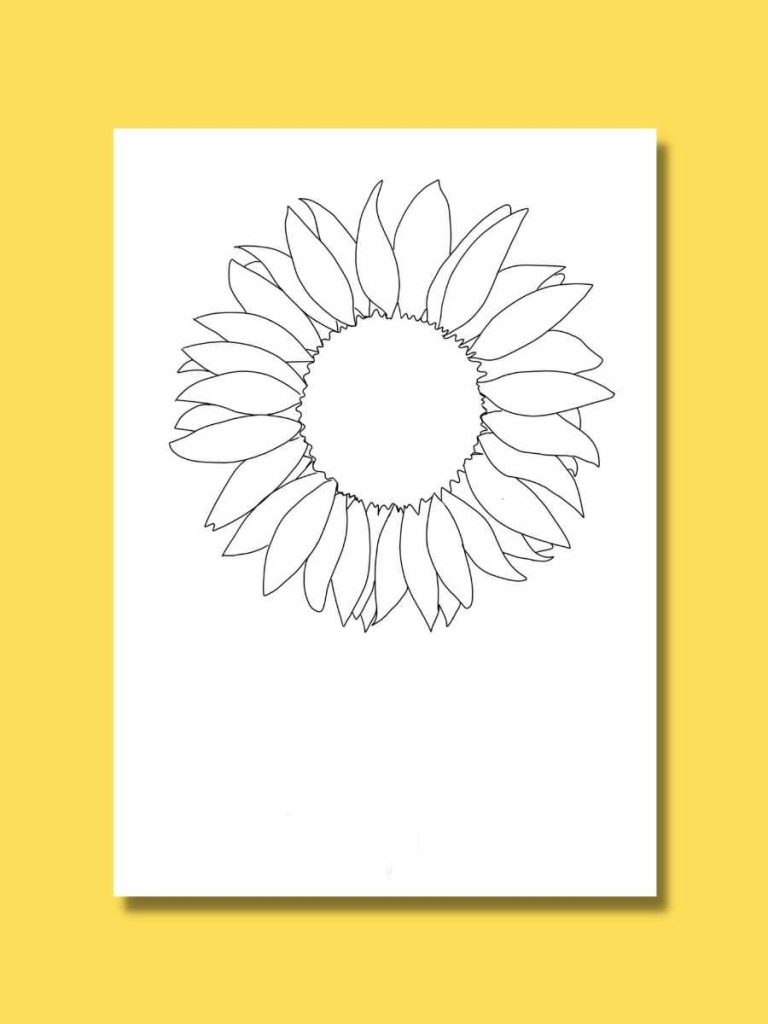 6 Free Sunflower Printables: Gorgeous Templates for your Next Artwork ...