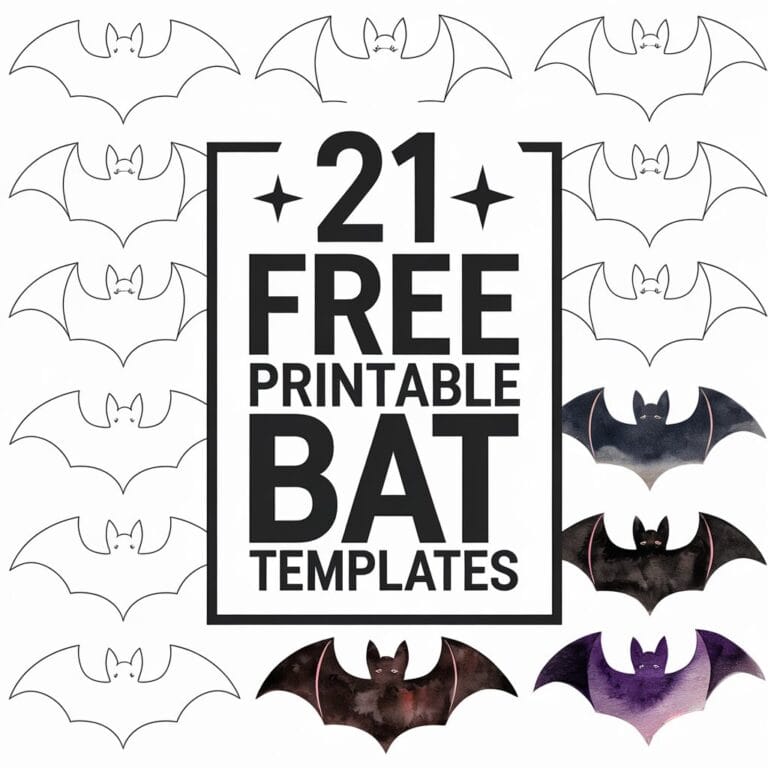 21 free printable bat templates