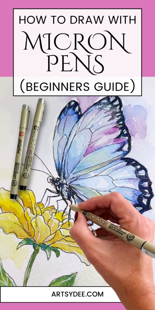 how to use micron pens for beginners