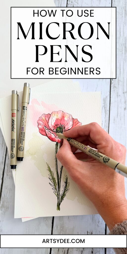 how to use micron pens for beginners
