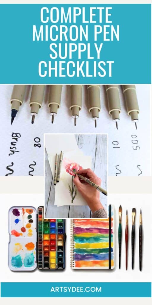 complete micron pen supply list