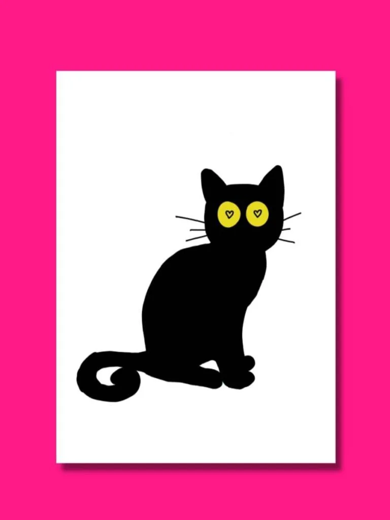 Looking for a Black Cat Template? 6 Free Cute and Spooky Printables. -  Artsydee | Drawing, Painting, Craft & Creativity