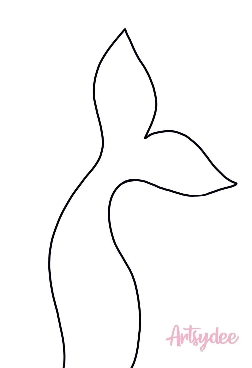 Free Printable Mermaid Tail Template