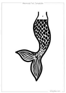 20+ FREE Printable Mermaid Tail Templates! - Artsydee - Drawing ...