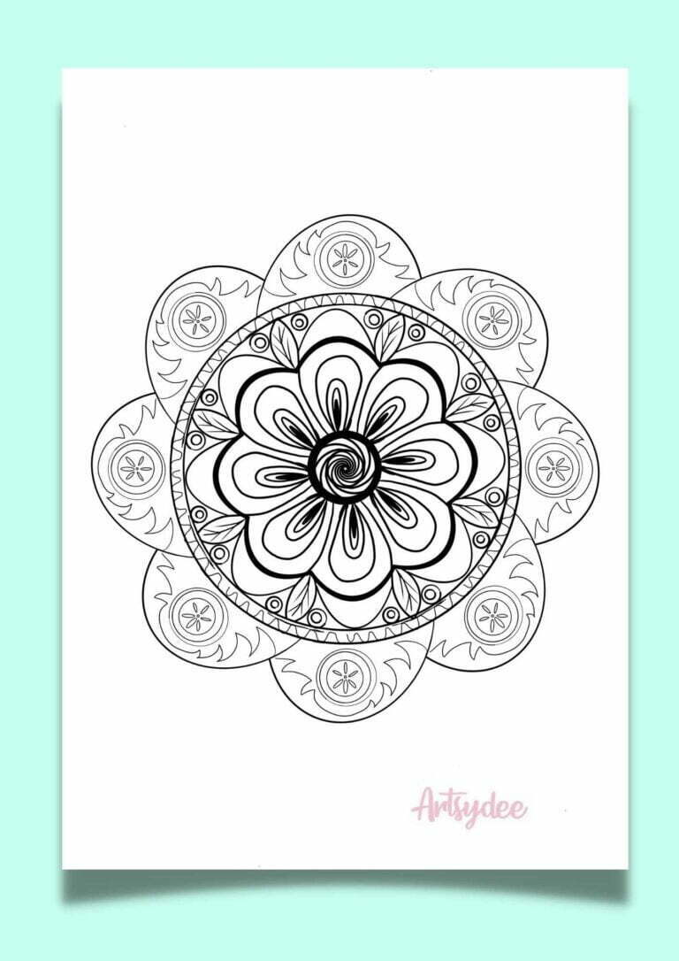 Looking for a Mandala Template? 10 FREE Mystical Mandala Printables to ...