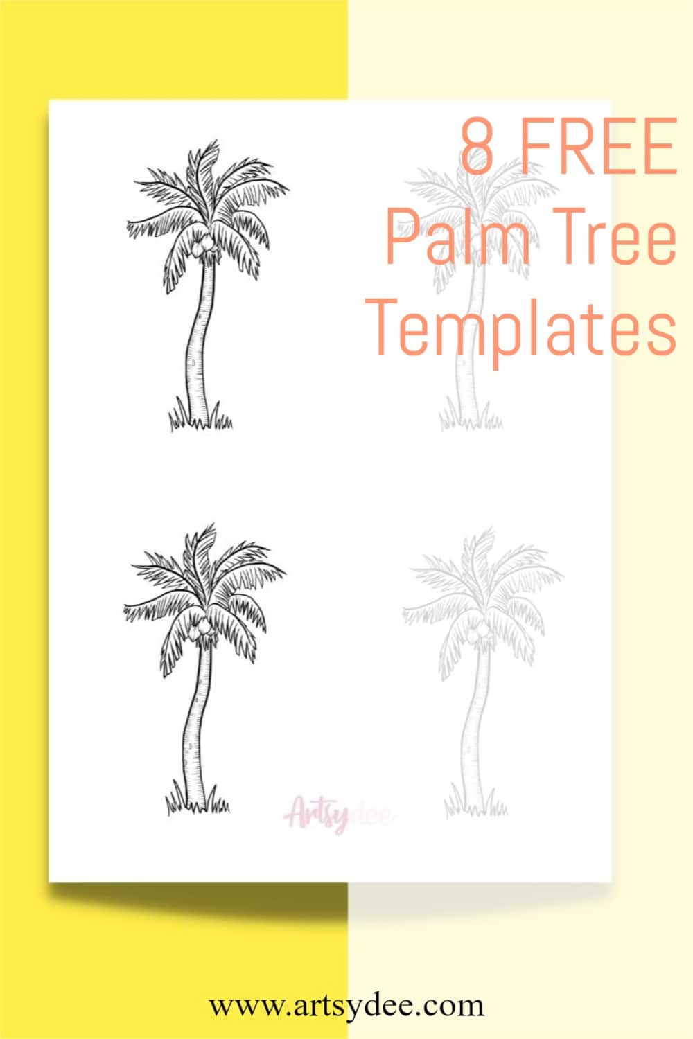 Looking for a Palm Tree Template? 8 Free Palm Tree Printables for your creative projects ...