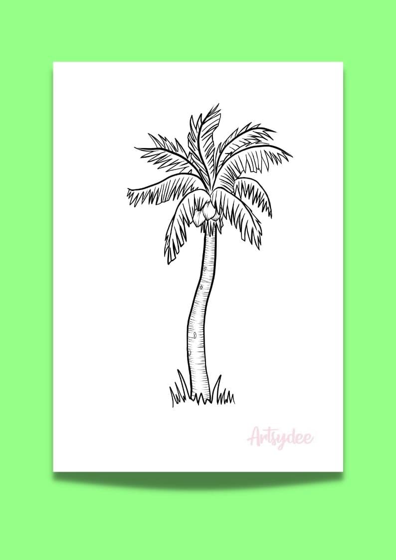 Palm Tree Template Printables