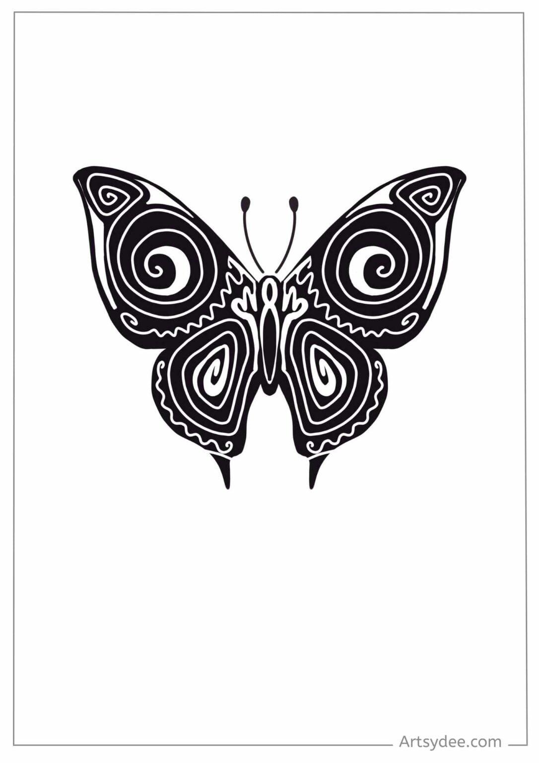 38 FREE Butterfly Stencil Templates: Flutter Into Creativity ...