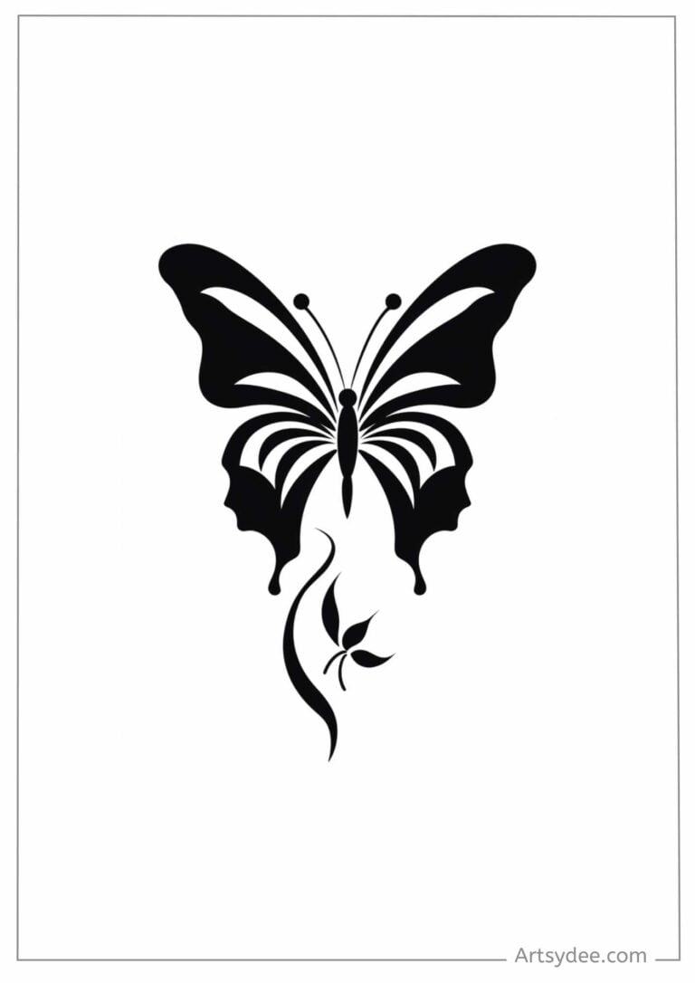 38 FREE Butterfly Stencil Templates: Flutter Into Creativity ...