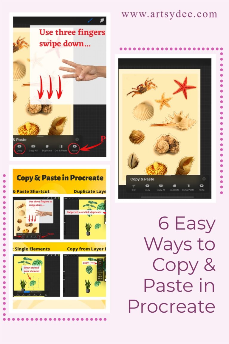 6 Easy Methods to Copy & Paste in Procreate! Artsydee Drawing