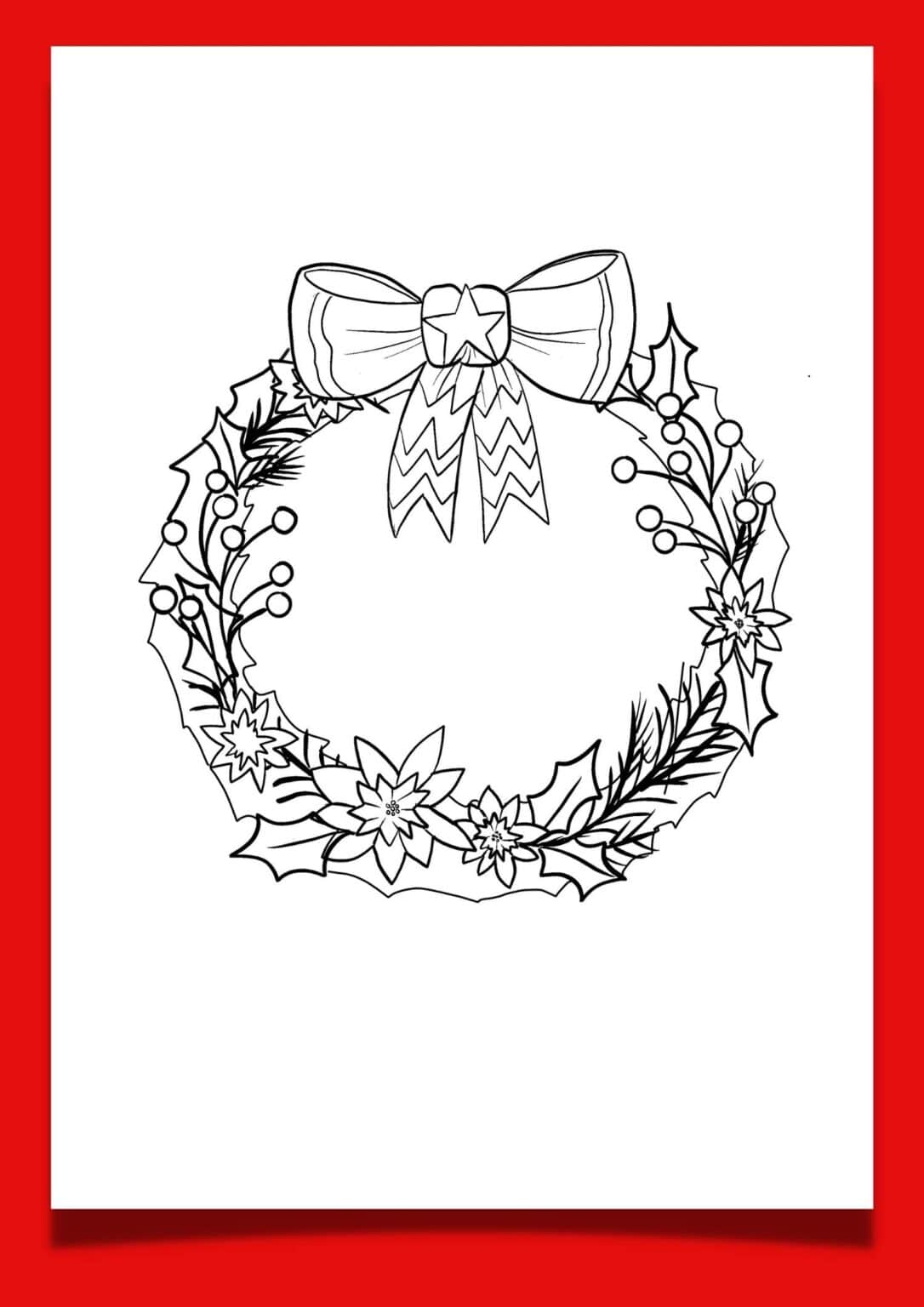 Christmas Wreath Template 6 FREE Printables to Get You Feeling Festive