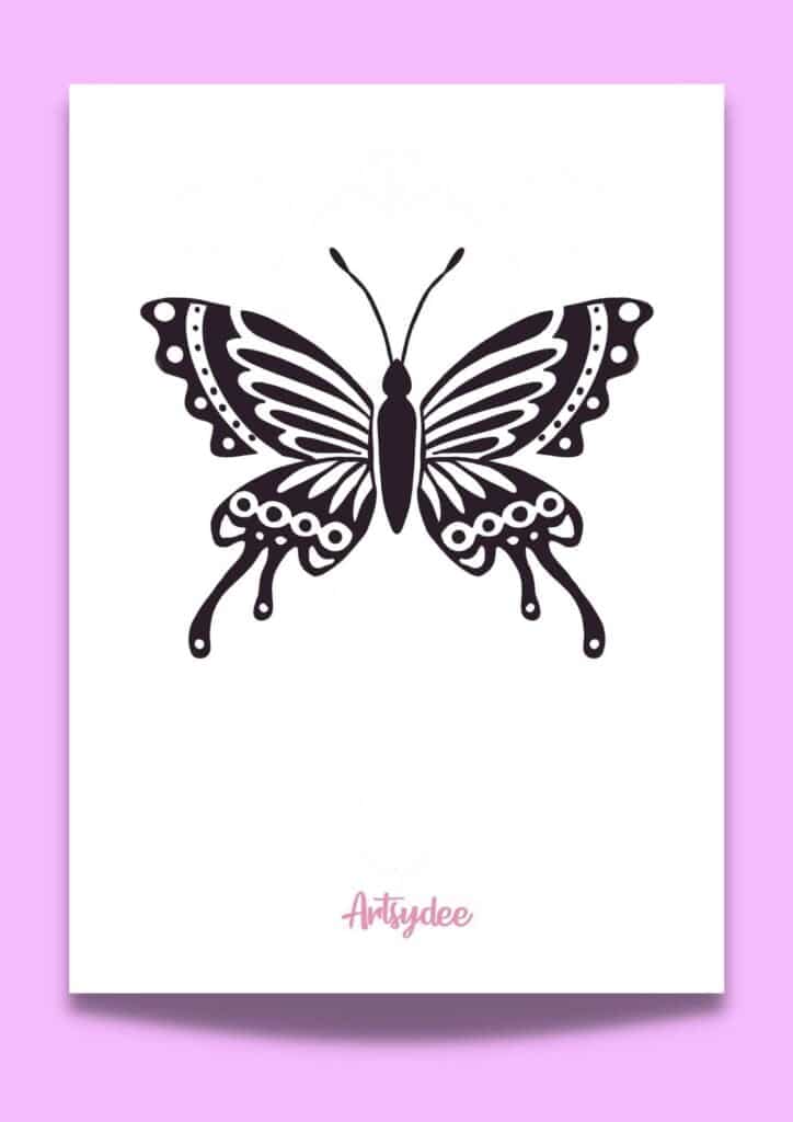 21 Butterfly Stencil Templates | FREE Printables for Your Creative ...