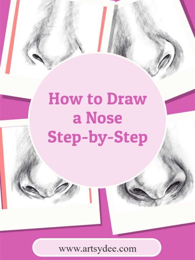How to Draw a Realistic Nose using pencil, charcoal or even digitally.
