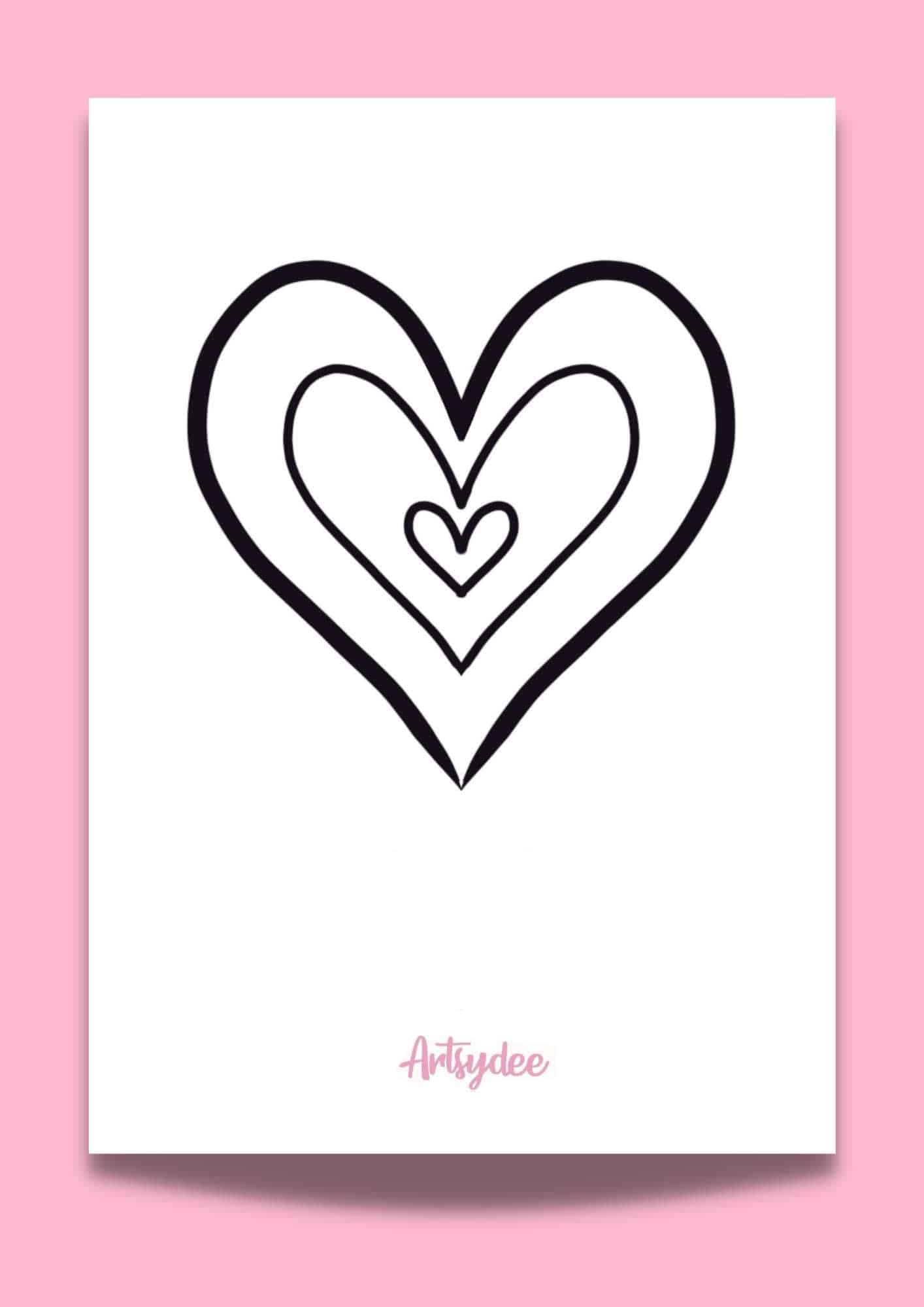 20 Heart Templates | FREE Printables for Your Creative Projects ...