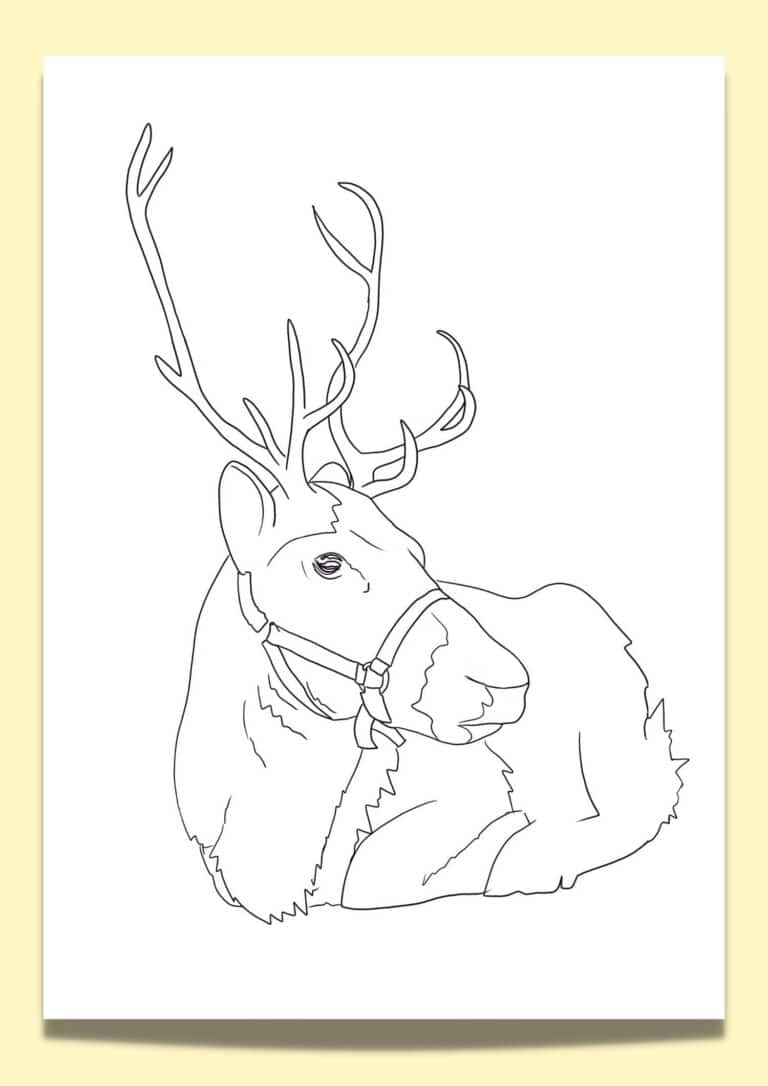 Looking for a Reindeer Template? 5 FREE Reindeer Printables! - Artsydee - Drawing, Painting ...