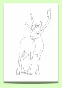 Looking for a Reindeer Template? 5 FREE Reindeer Printables! - Artsydee - Drawing, Painting ...