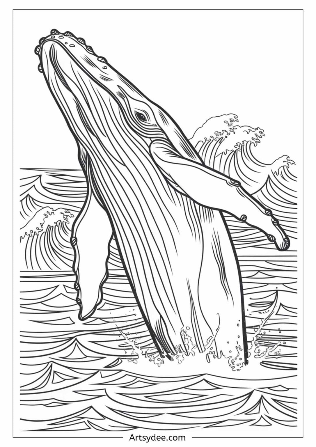 20+ Free Printable Whale Templates for Watercolor &amp; Crafts! – Artsydee ...