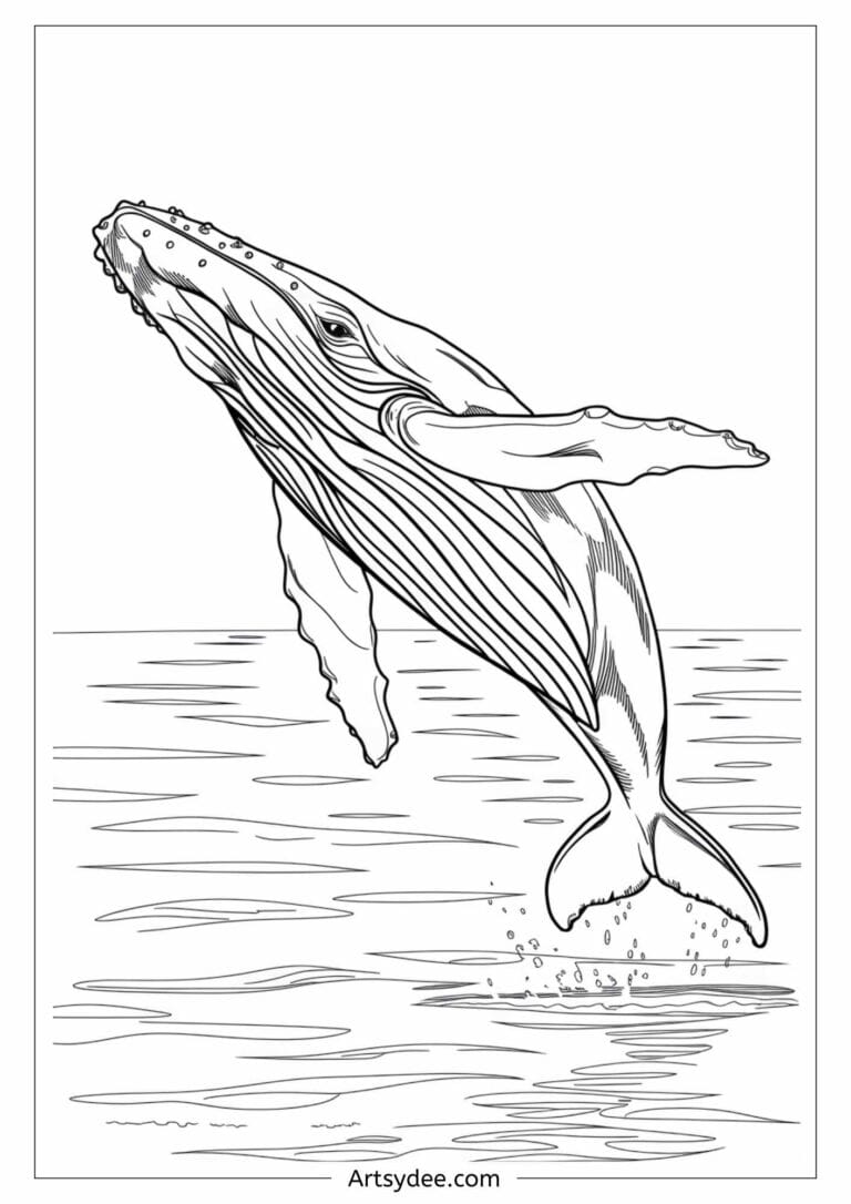 20+ Free Printable Whale Templates for Watercolor &amp; Crafts! – Artsydee ...
