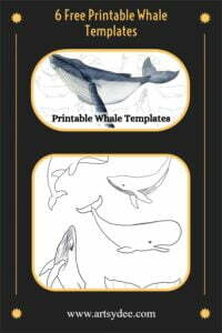 Looking for a Printable Whale Template? 6 FREE Traceable Whales ...