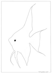 12 FREE Angelfish Template Printables! - Artsydee - Drawing, Painting ...