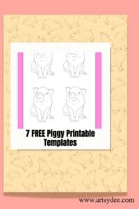 7 FREE Pig Template Printables - Artsydee - Drawing, Painting, Craft &amp; Creativity