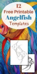 12 FREE Angelfish Template Printables! - Artsydee - Drawing, Painting ...