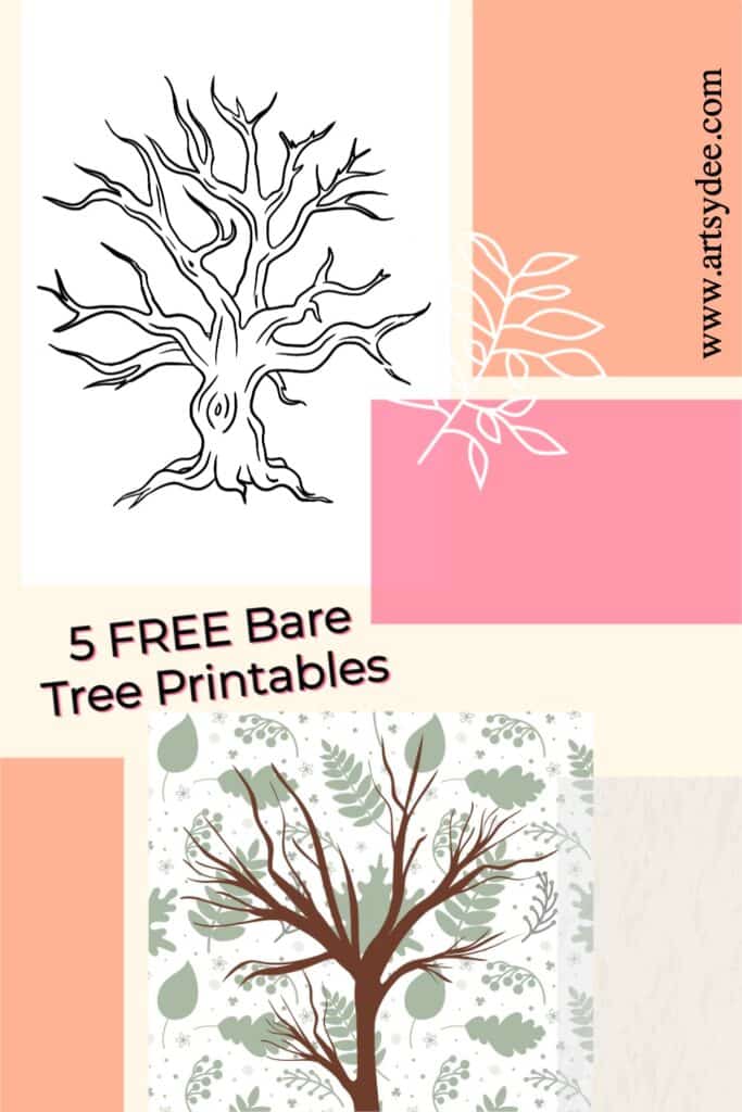 Tree Template without Leaves (5 Free Printables) - Artsydee | Drawing ...