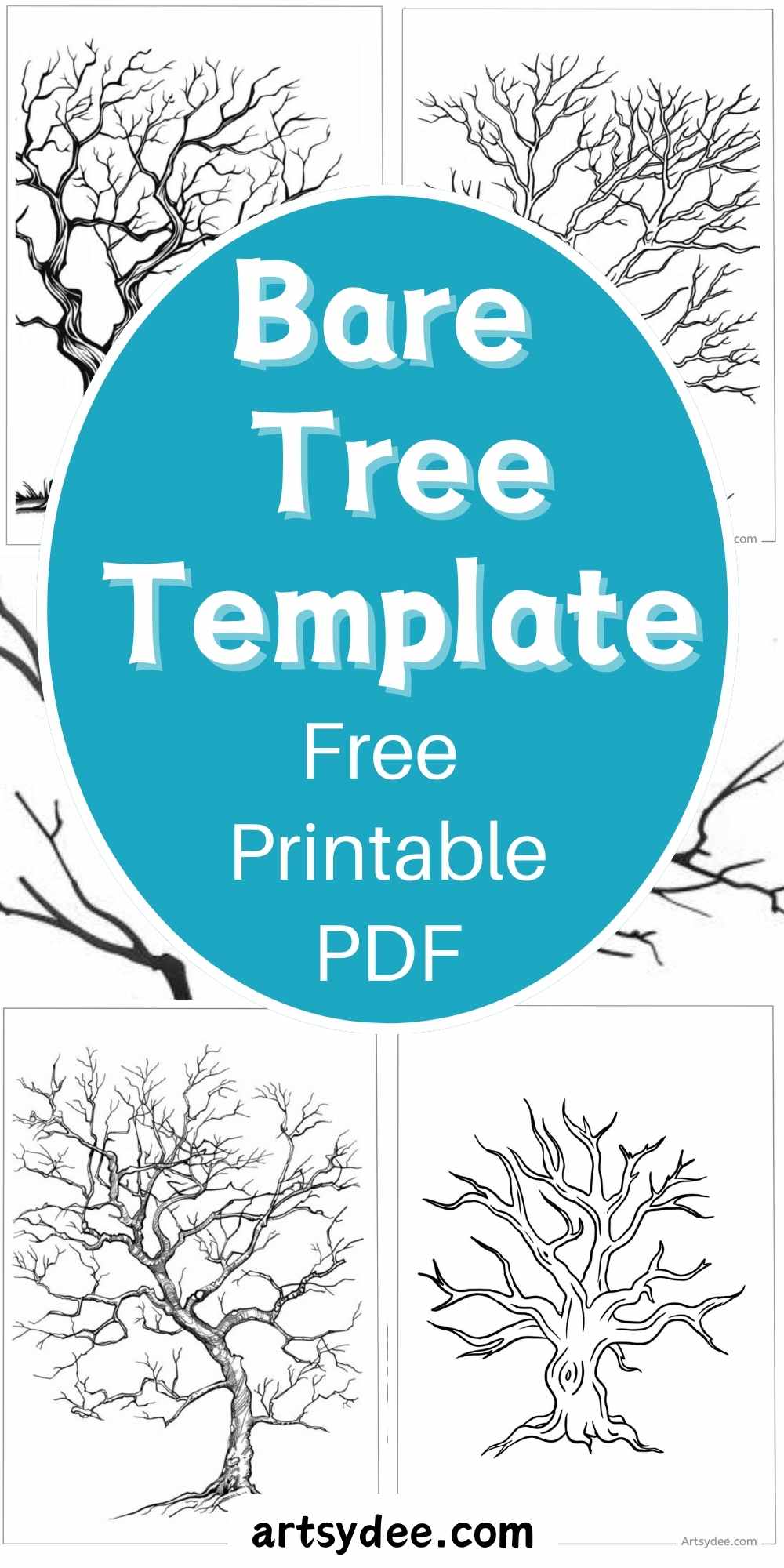 Printable Bare Tree Template Printable Bare Tree Template