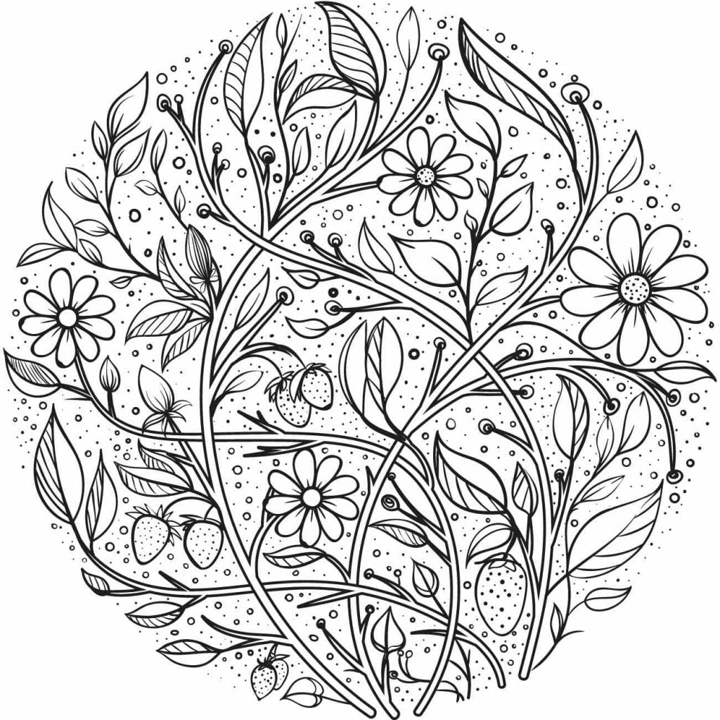 original hand draw line art ornate flower design Stock Photo - Alamy-saigonsouth.com.vn