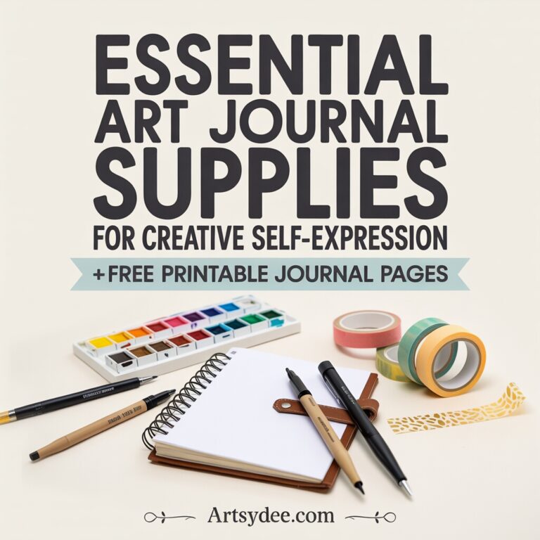 art journal supplies