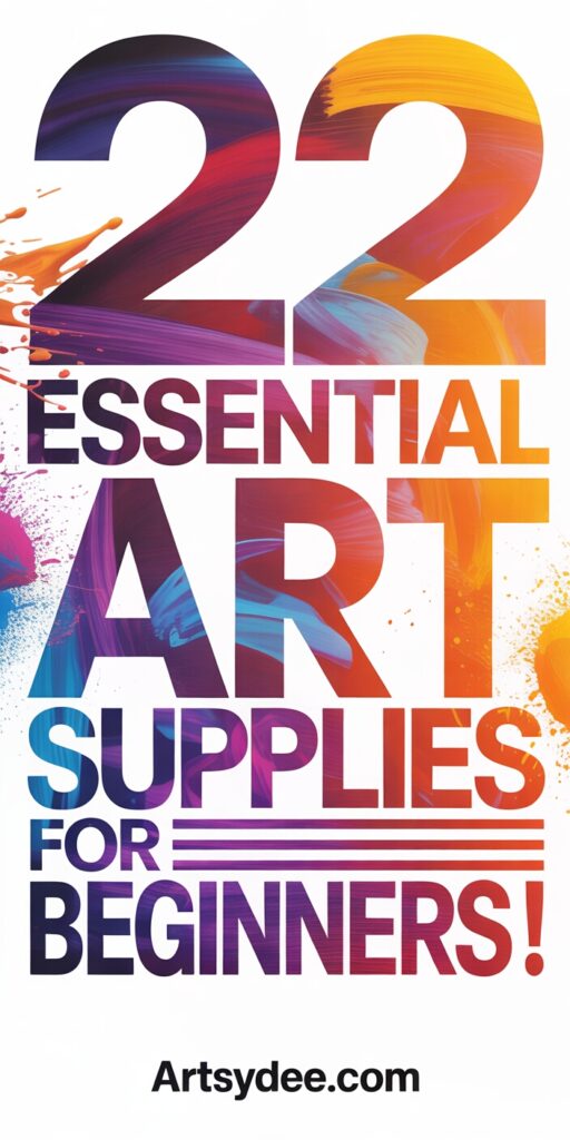 beginner art supplies