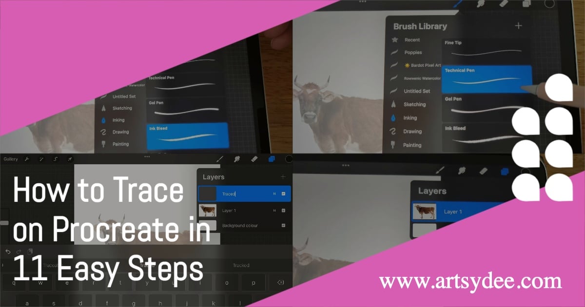 How To Trace On Procreate in 11 Easy Steps Artsydee Drawing