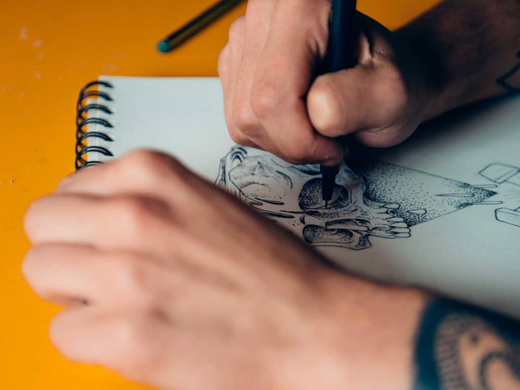 best paper for ink drawing hand drawing an ink picture