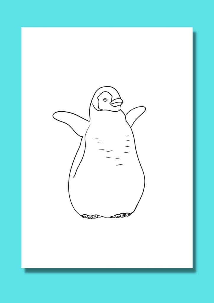 cute penguin printable