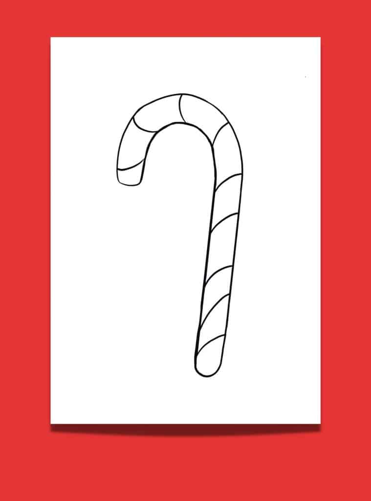1 candy cane template