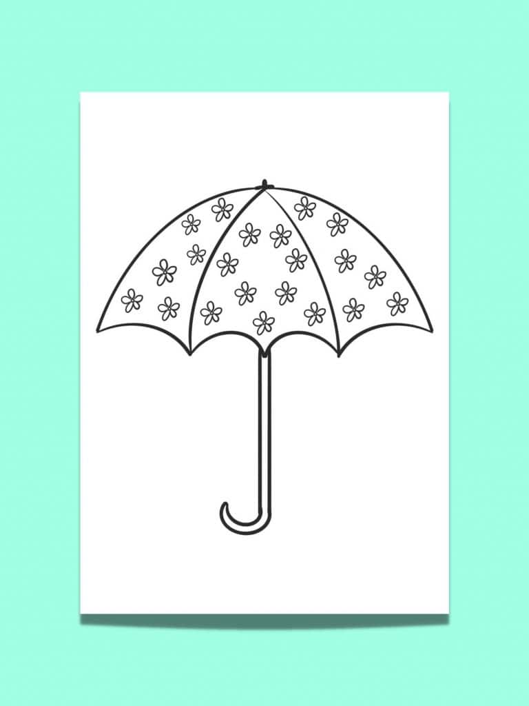 flower umbrella template