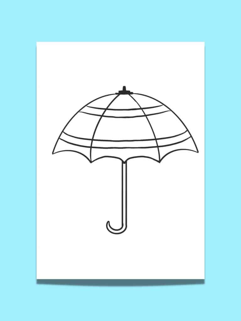 stripes umbrella template