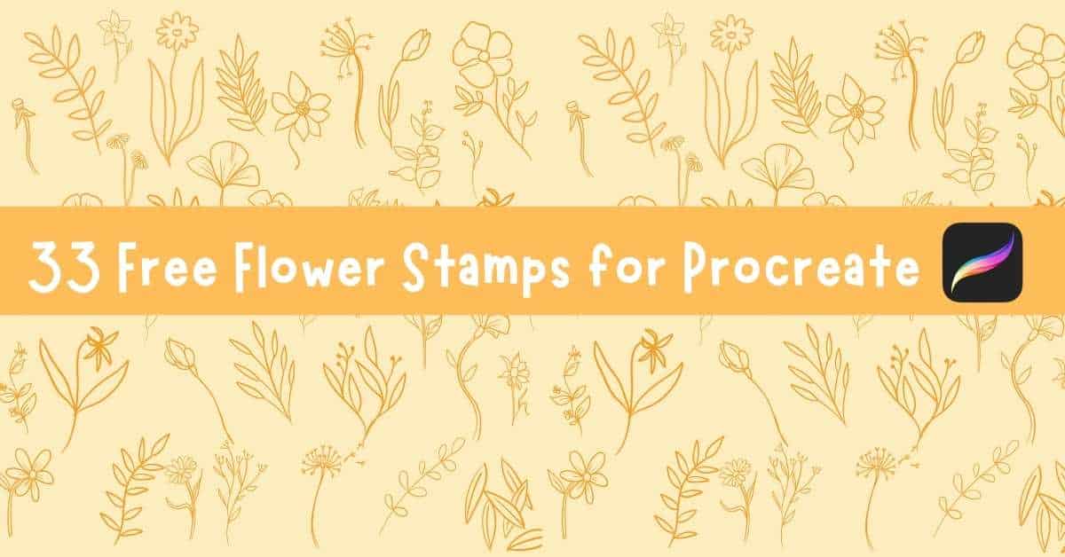 Flower brush procreate featured image