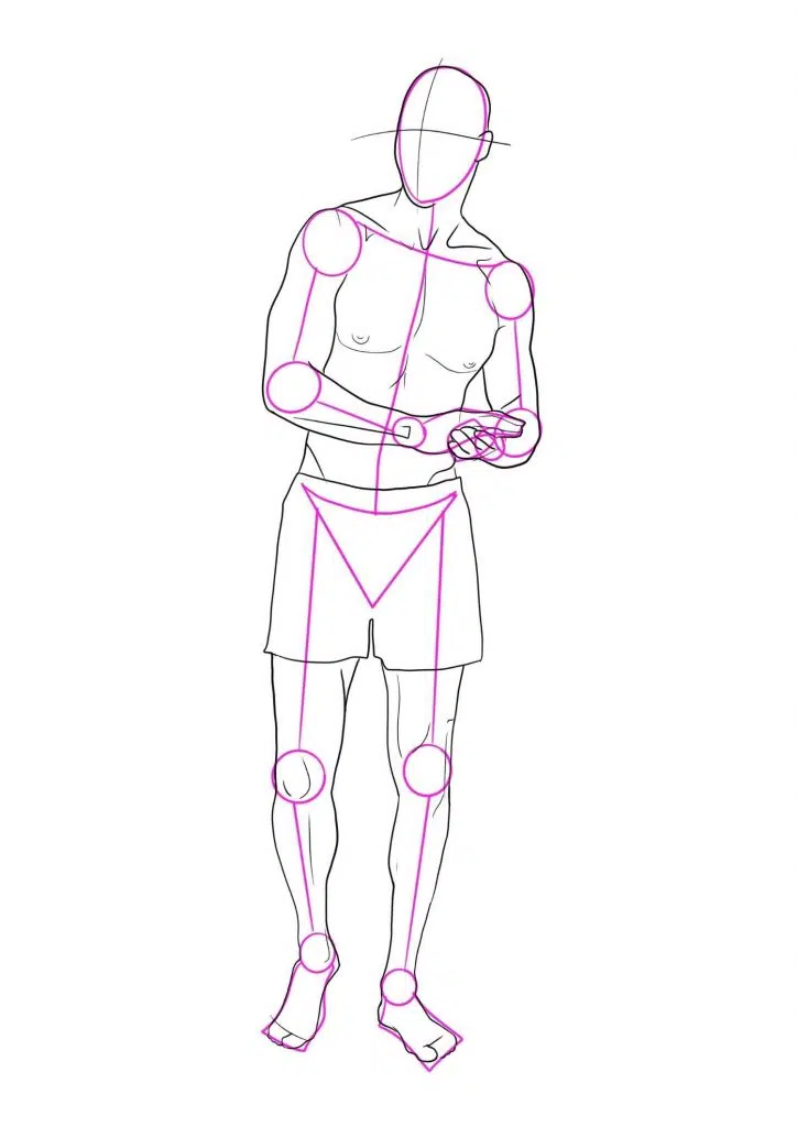 Image result for draw male pose  Referencia de arte Cuerpo anime Cosas  de dibujo