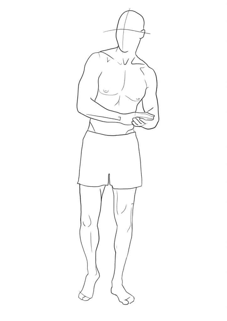 male poses drawing reference