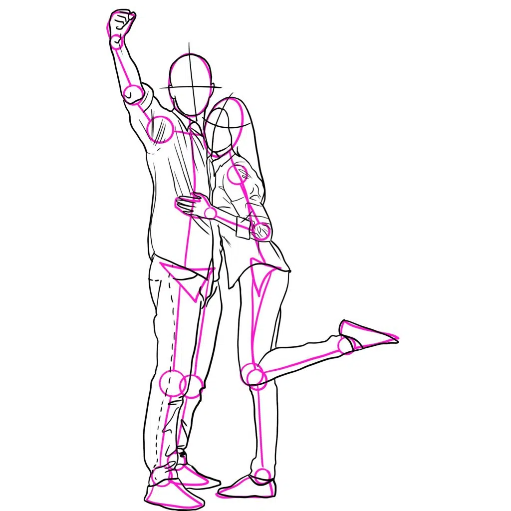 Anime Couple Poses  Free Drawing References