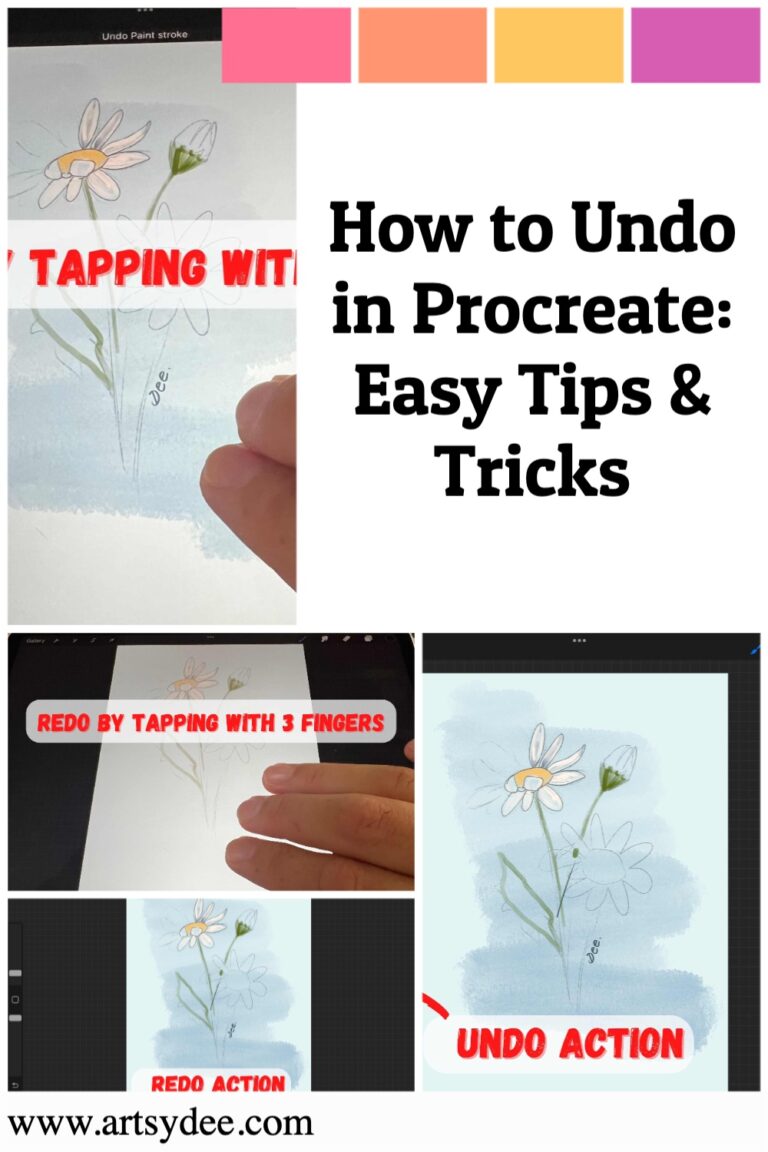 How to Undo on Procreate Easy Tips to Redo & Undo Artsydee Drawing